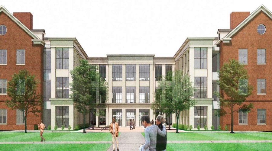 A sketch of the future Clinical Health Sciences building