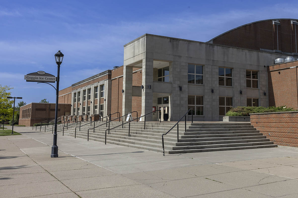 Exterior of goggin ice center