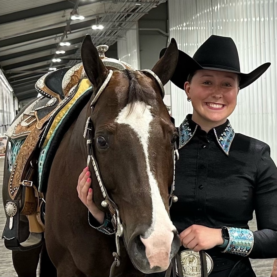 Serrin Whitt pictured with her horse
