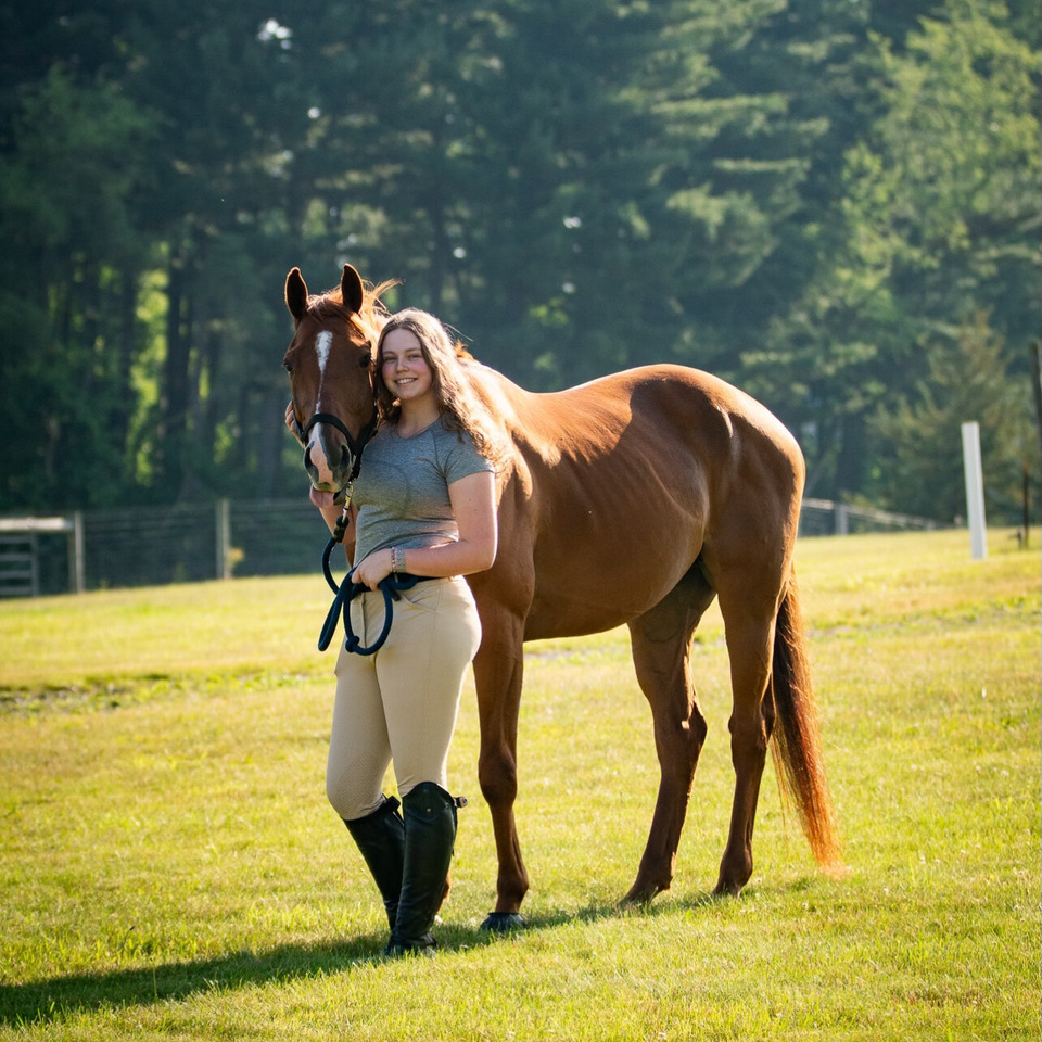 Spencer Curtis pictured with her horse