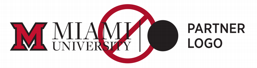 the primary logo with a line to the right and then a partner logo