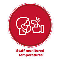 Daily temperature screenings