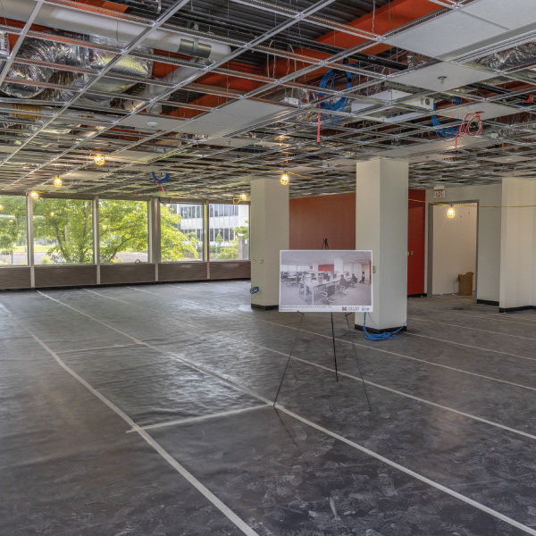 Empty electronics lab