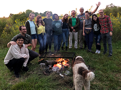 Western students and faculty/staff enjoy some field work fun.