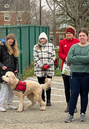 Service dog visits new park