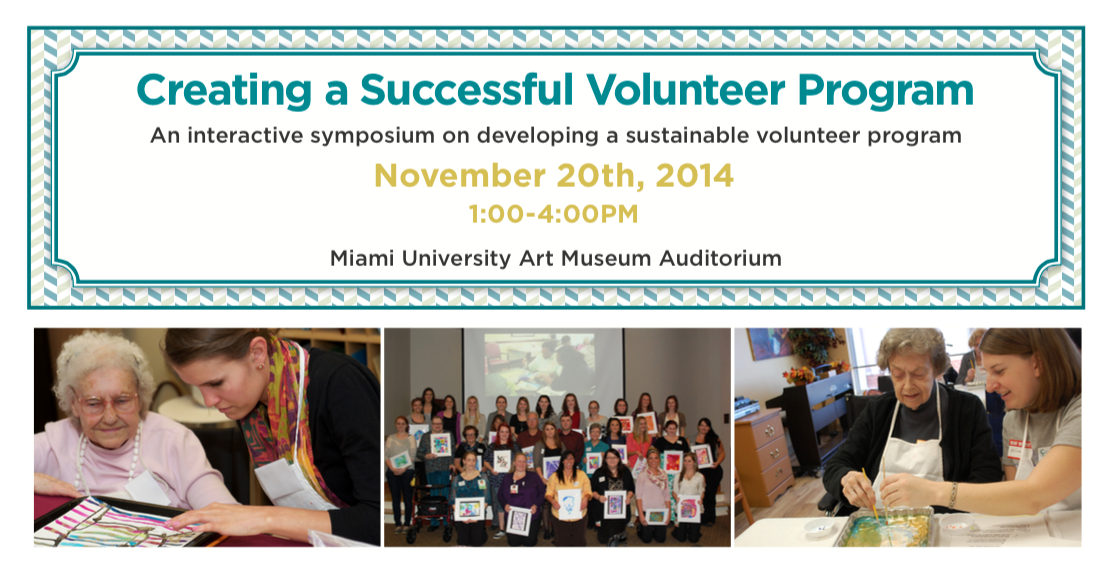 OMA utilizes hundreds of volunteers each year to support it's art-based program for people with dementia. 