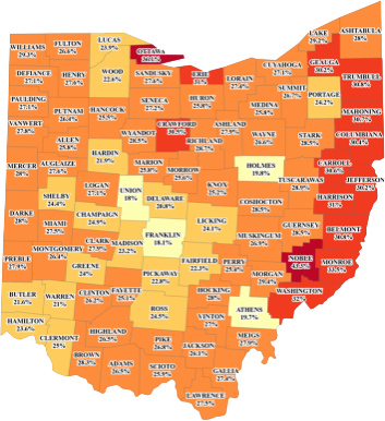 Demographic Map of Ohio