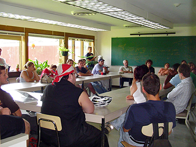 Students in the ERC classroom