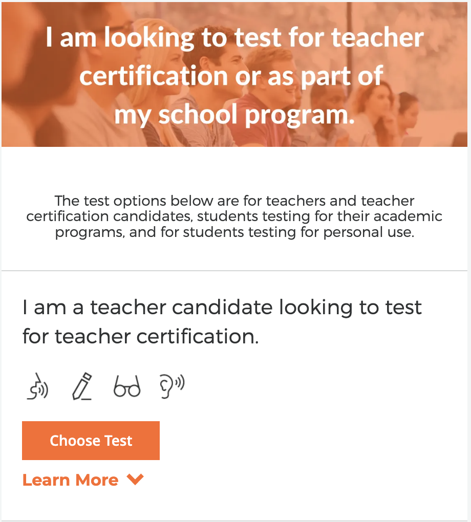 Select Teacher Candidate Test