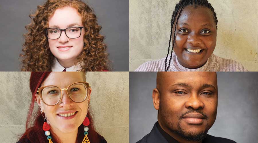 A collection of 4 student photos in a grid. 