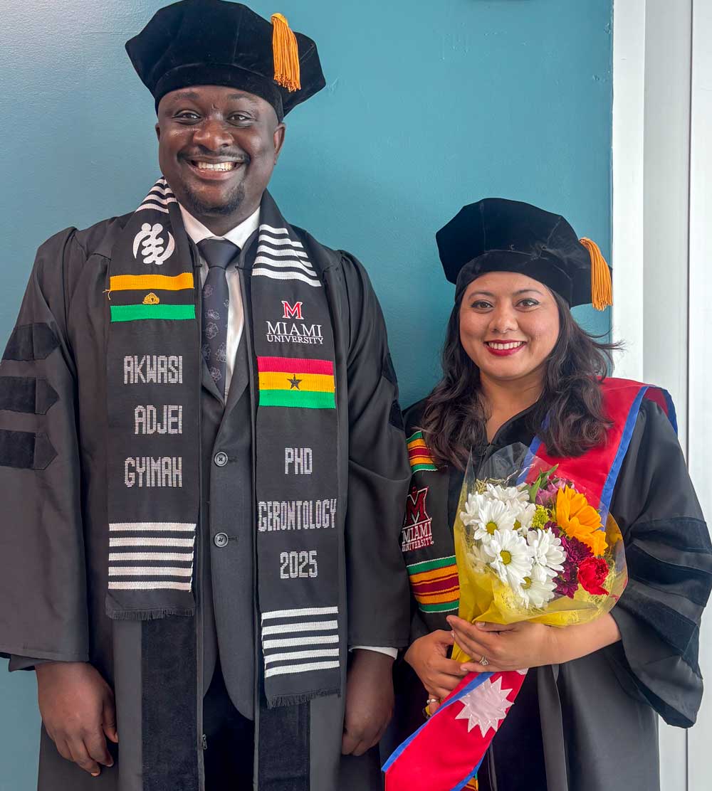 Akwasi Adjei Gymiah and Isha Karmacharya
