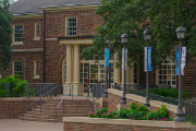 Front entrance of MacMillan Hall
