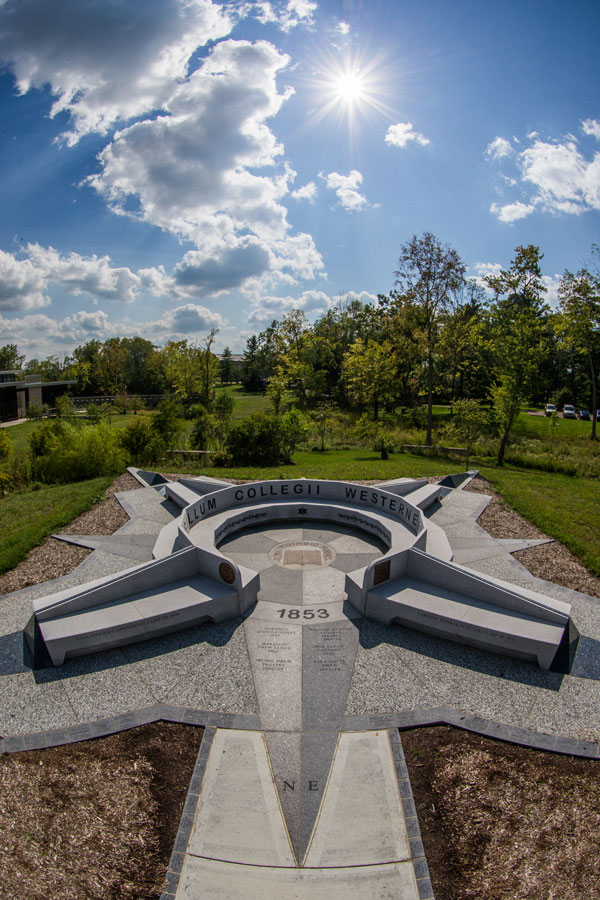 The Western College Legacy Circle serves as a permanent reminder of the college's contributions to Miami University.
