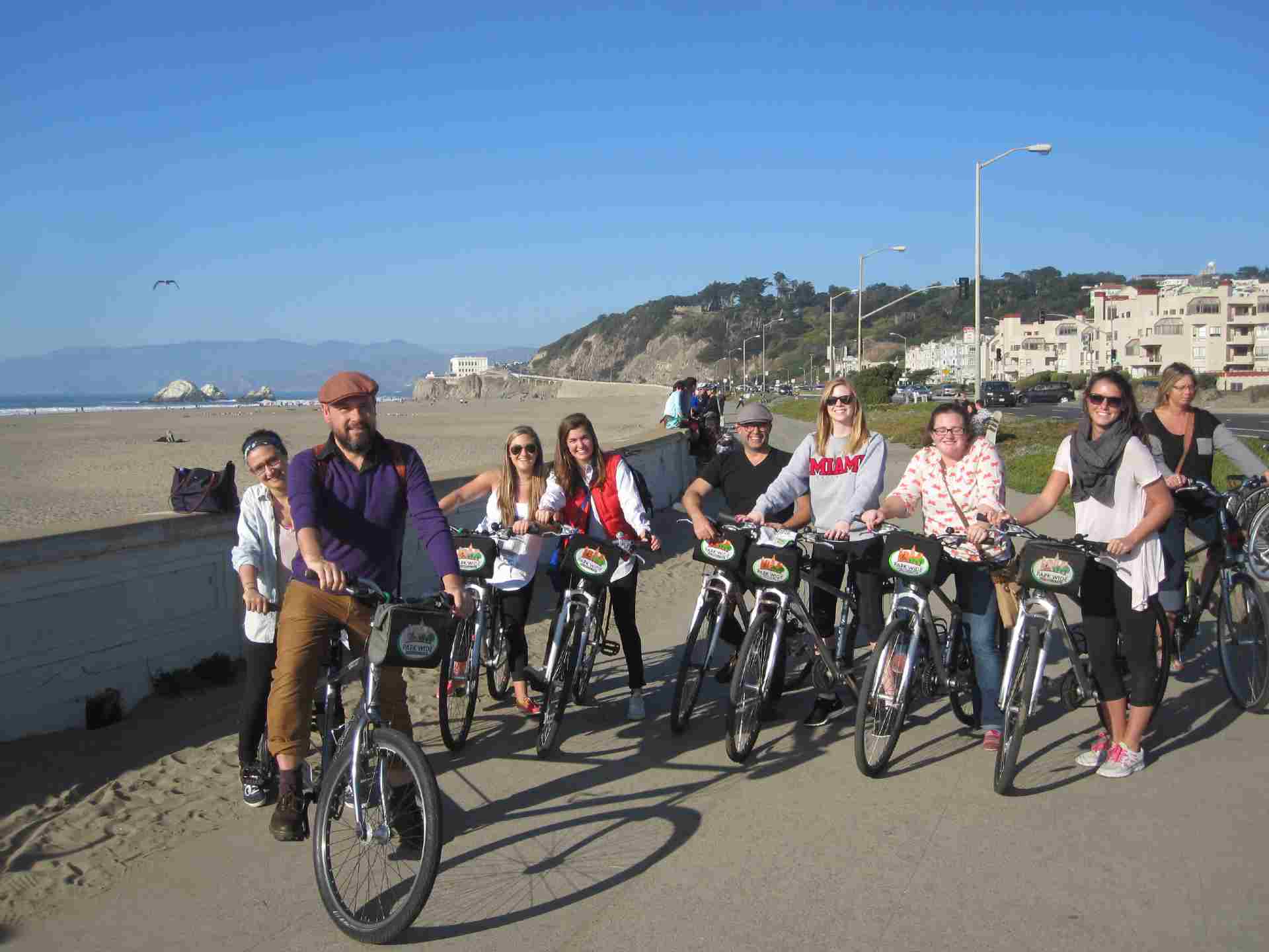 planners in the field biking