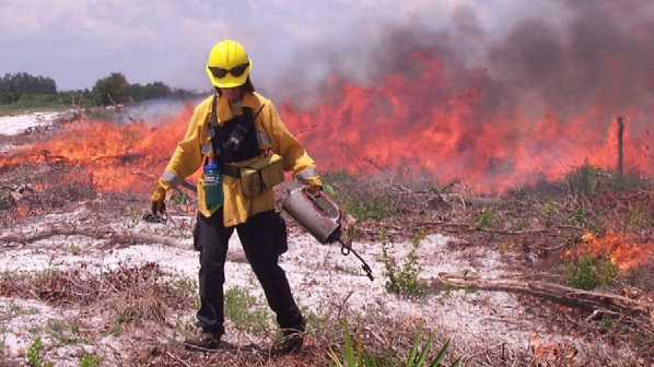 Megan Fighting Fire