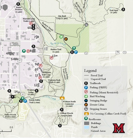 map of nature trails