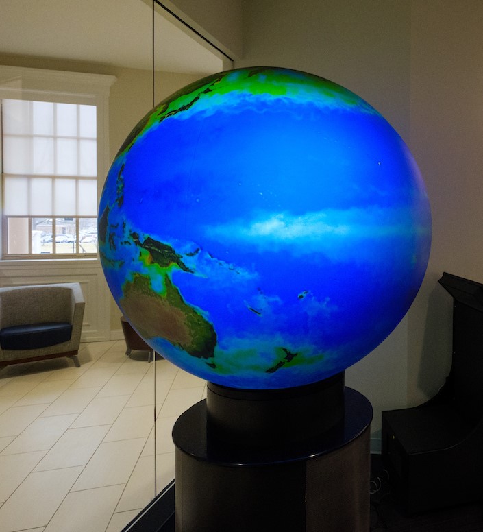 globe in museum