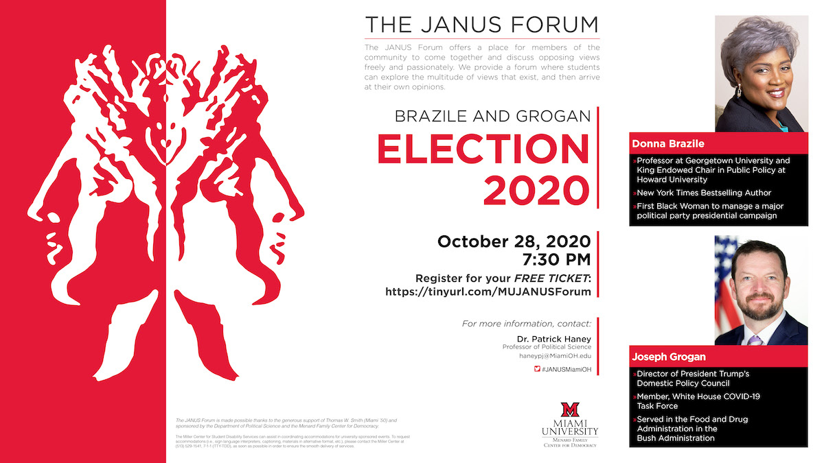 Image for the Janus Forum event held in fall 2020