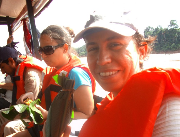 Fiorella Gardella on an Earth Expeditions trip to the Amazon