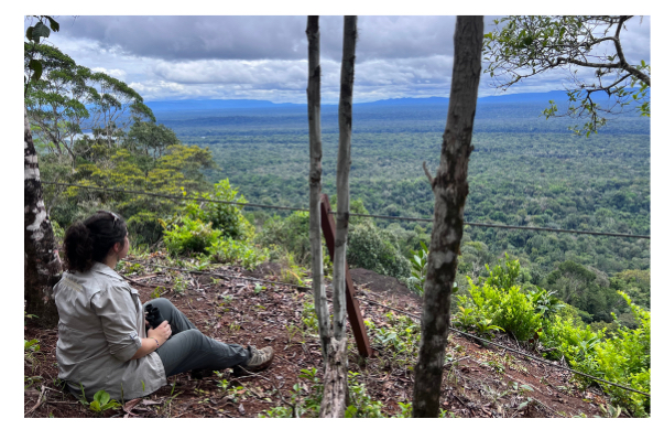 Jessie Schrauger in Guyana.
