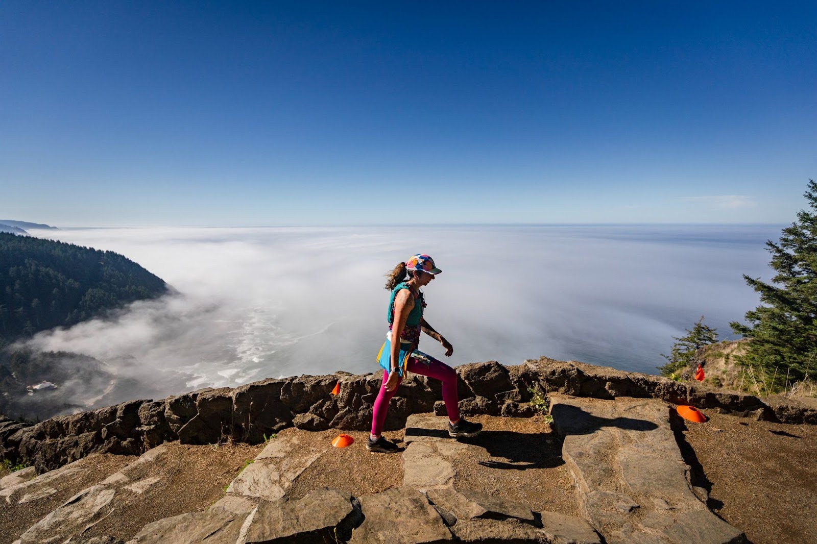 Finding the “runner’s high” on the Cape Perpetua coast. Kathayoon emphasizes that even conservation experts need time to recharge in the systems they work so hard to protect.