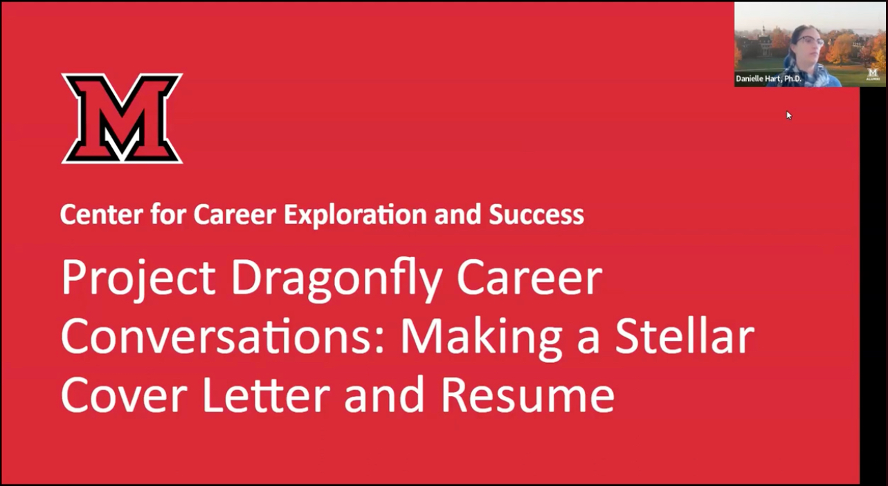 Screenshot from the webinar