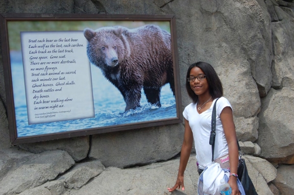 kid with a bear picture