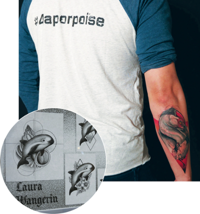 arm with tattoo