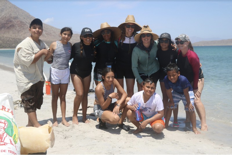 kids on a beach