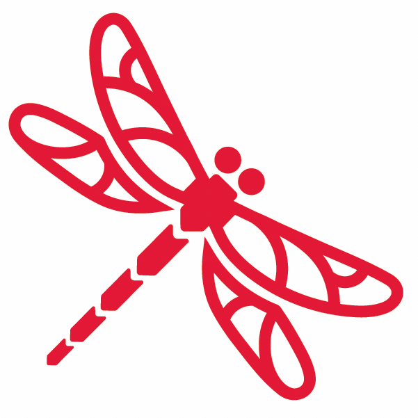 dragonfly red icon