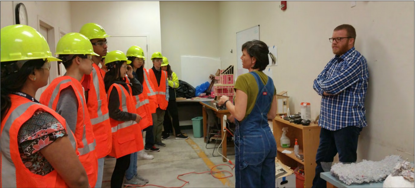 students in hardhats
