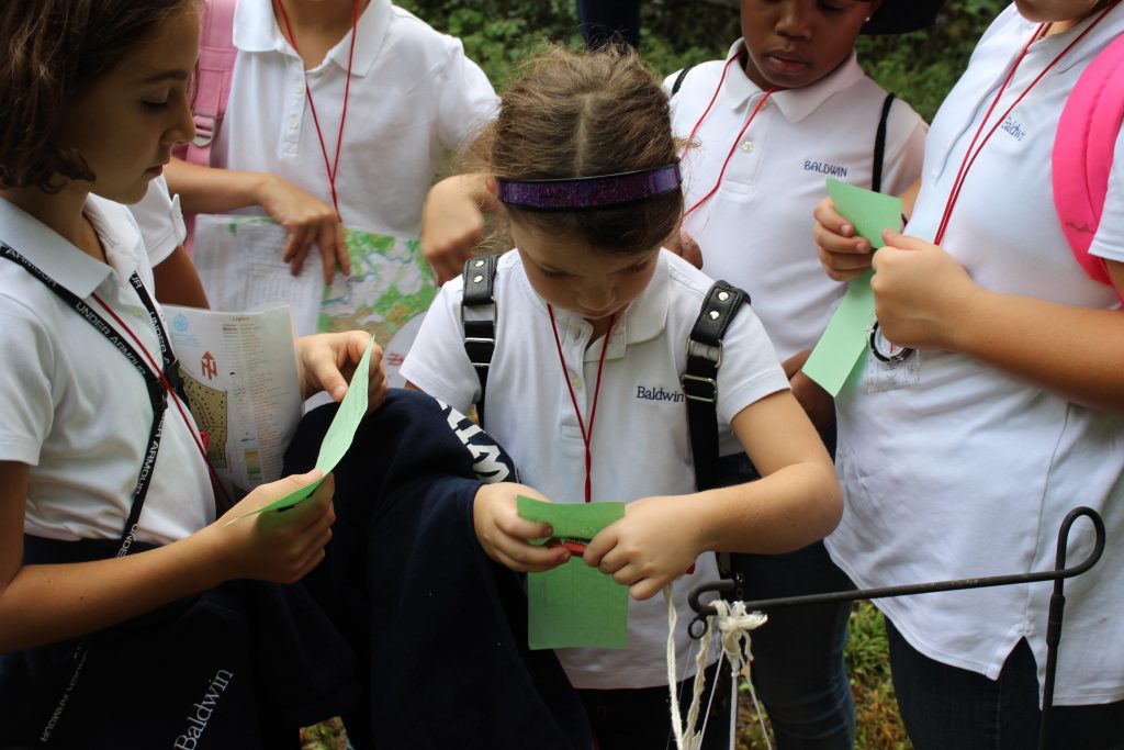 students outside