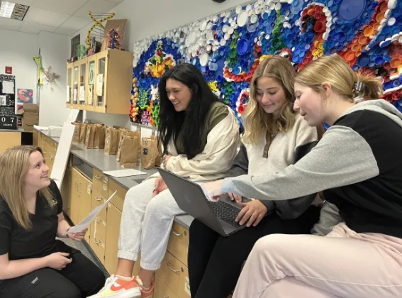 Students published in a magazine.