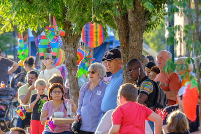 Crowds at UniDiversity Festival in 2016