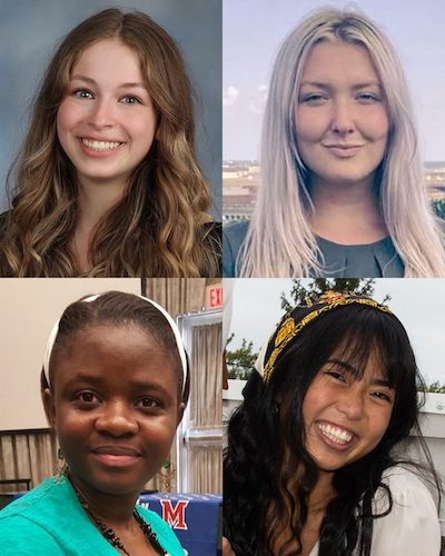Four headshots of women 