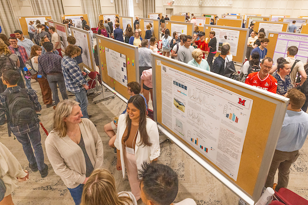 undergraduate students at the annual research forum