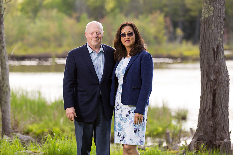 David Koschik '79 and his wife, Izumi Hara. Photo credit: Lauren DelVecchio