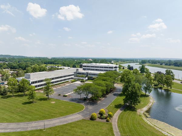 Advanced Manufacturing Hub building aerial view