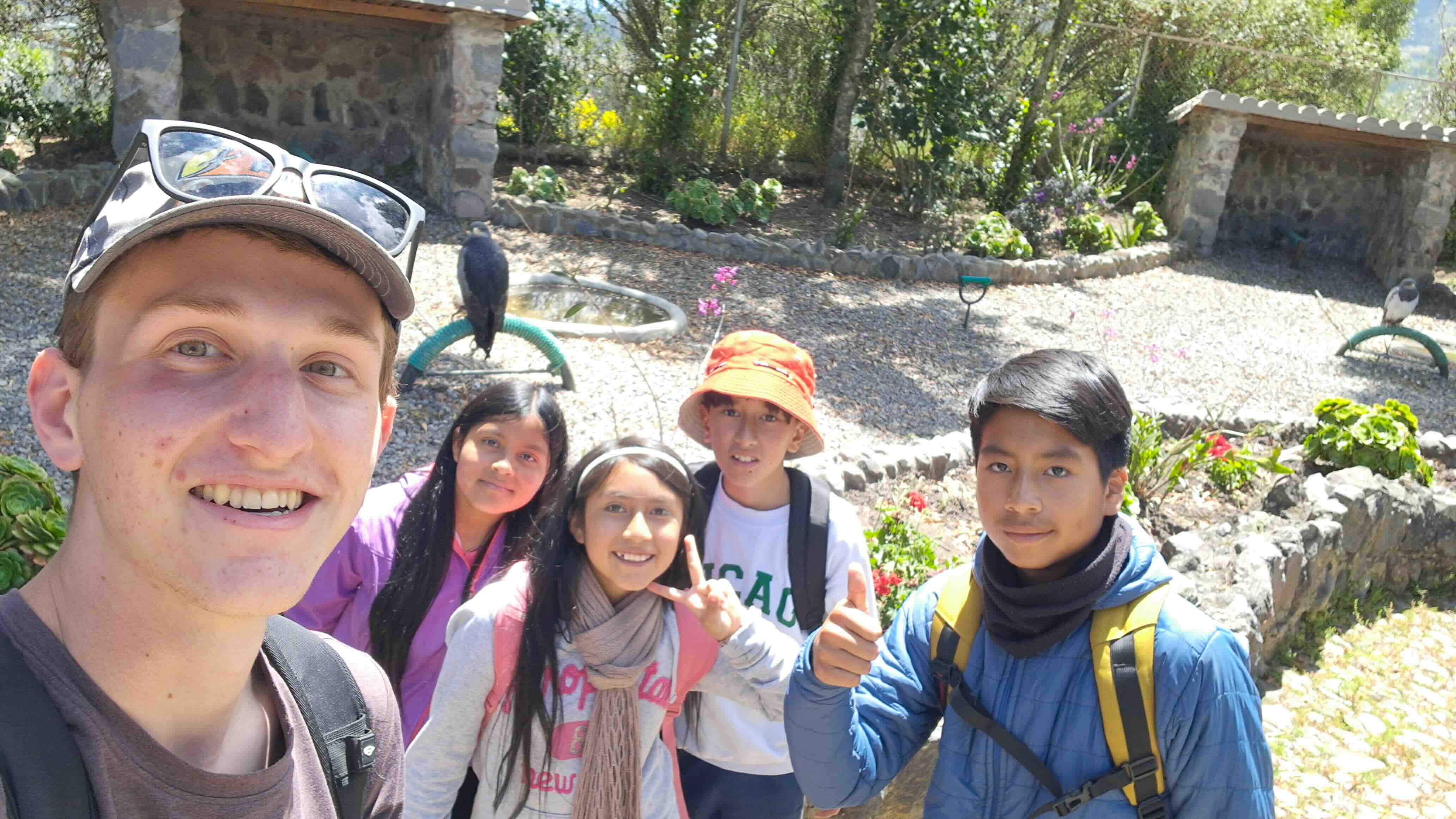 Laikin and his students on a field trip to a local bird sanctuary!
