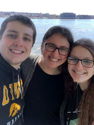 Alexa Lawhorn (center) with some friends