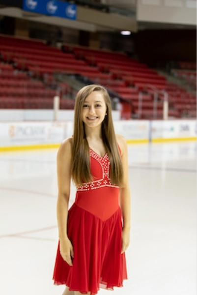 Madison Miner in her official synchronized skating team profile photo.