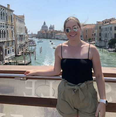Sarah Noonan in Venice, Italy.