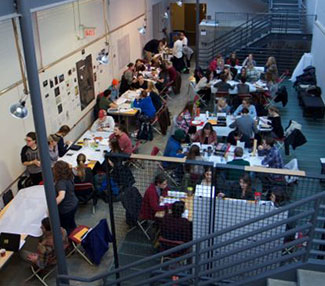 students at the IF design charette