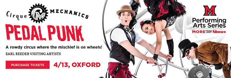 Get your tickets to a traveling circus of acrobats and wheels