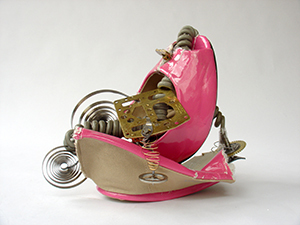 A piece from the interactive art exhibit 'Worktable' by Kate McIntosh.