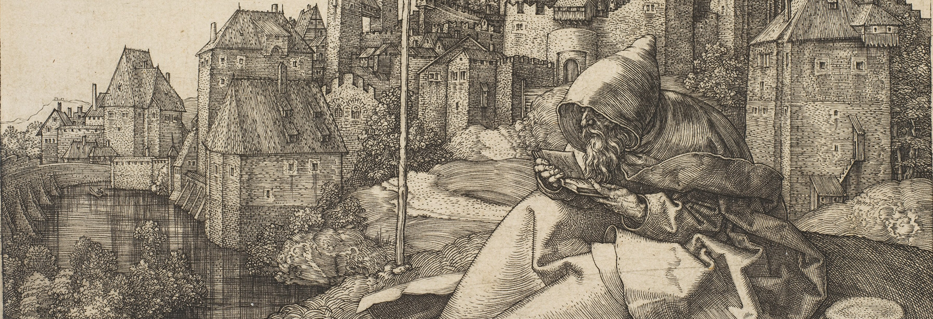 Albrecht Durer print of St. Anthony