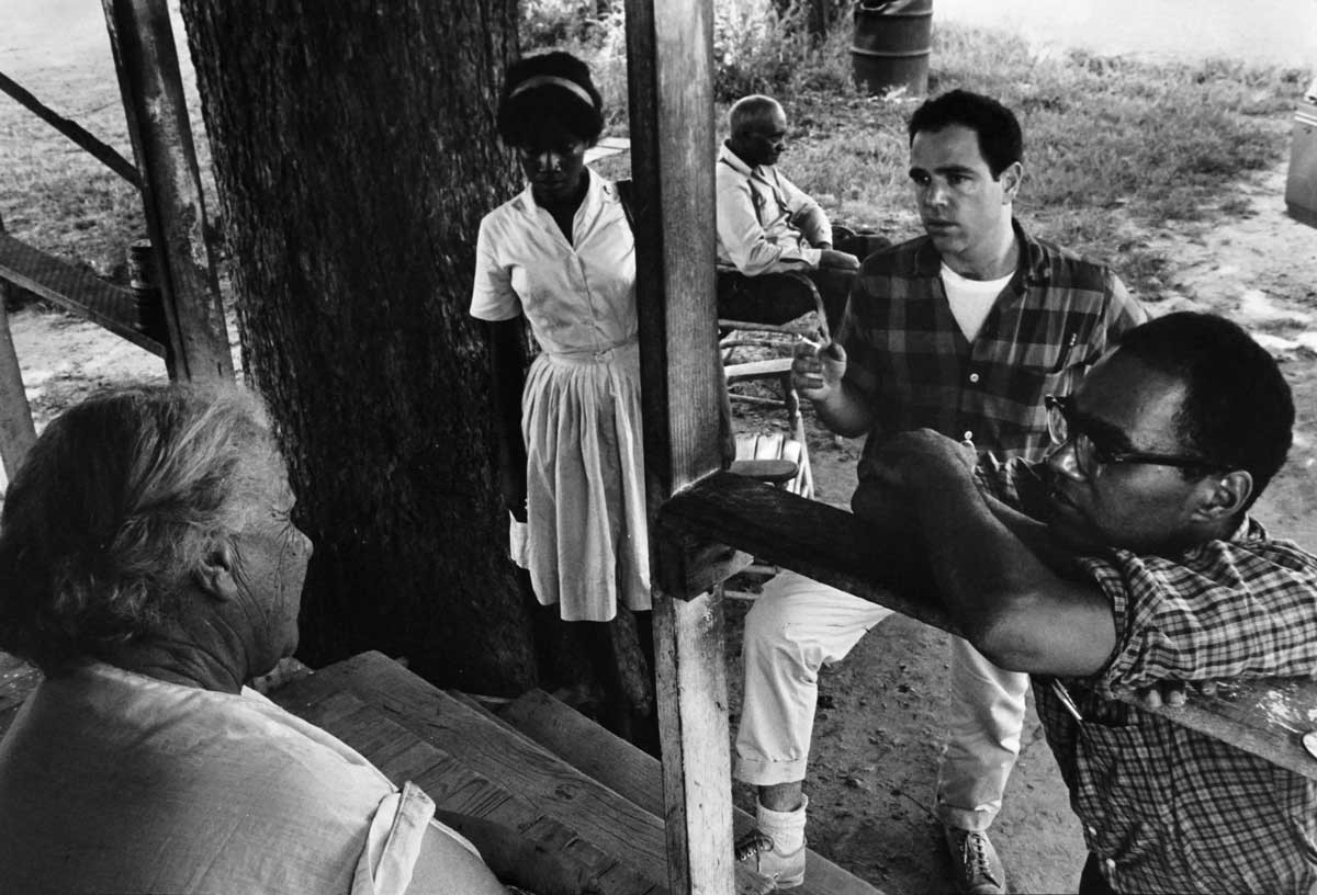 Danny Lyon's 1963 Voter Registration in Mississippi featuring Martha Prescod, Mike Miller, and Bob Moses