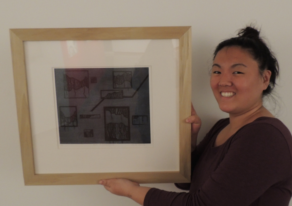 Claudia Tommasi with artwork