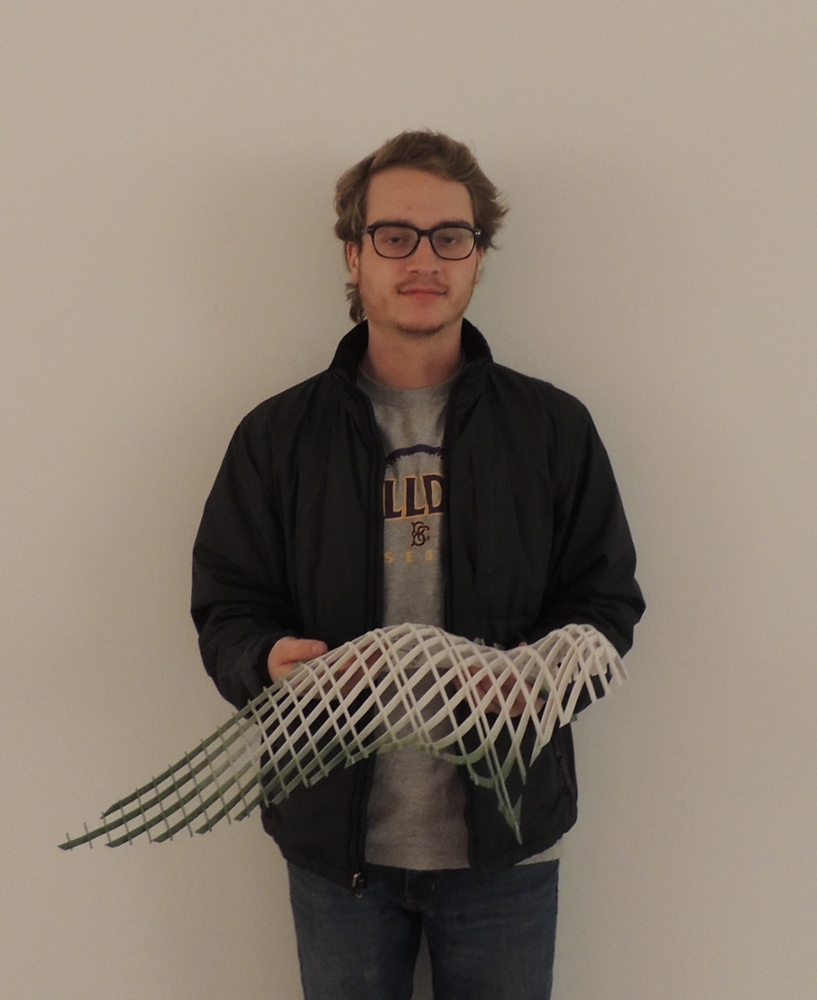 Josh Gabbard with artwork