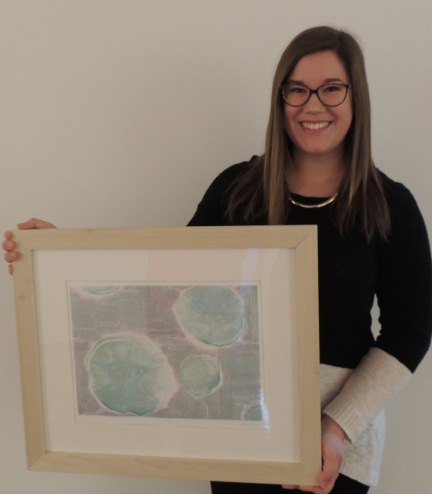 Marissa McIntire with artwork